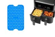 Basket Air Fryer Liners Reusable Silicone Non-Stick Air Fryer Liners-Blue
