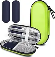 MOSLA Insulin Cooler Travel Case for Diabetic Organize Medication Insulated Cooling Bag with 2 Ice Packs for Insulin Pens and Other Diabetic Supplies