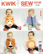 Kwik Sew 2231 Baby Hats Bibs Head Band Sewing Pattern