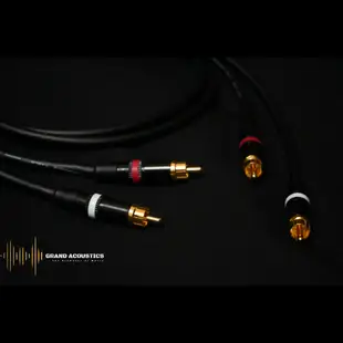 【Grand Acoustics】純手工訂製 日本 MOGAMI 2549 RCA 訊號線 一對 錄音室等級 鍍金