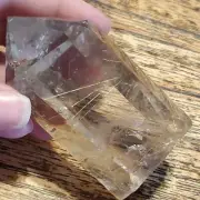 Smoky Quartz Crystal Tower with Rutile & Rainbows 2.9 x 1.62 x 1.39in 174g