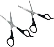 Ipetboom 2Pcs Sturdy Hair Hair Trimming Scissors for Salon Home Use Durable Stainless Steel with Handle Smooth Cutting for Hairdressing Supplies