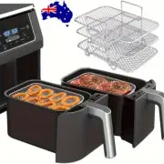 Air Fryer Rack, 3 Layer Stainless Steel Cooking Racks for Ninja AF300UK AF400UK