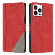 Clasp Case with Flip Wallet Stand Function Cover for iphone 12 pro max - Red