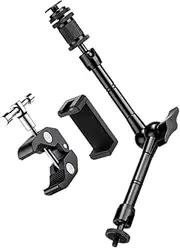 HEALEEP 1 Set Cellphone Stand Holder Phone Mount Clip on Phone Bracket Phone Stand Clip Cellphone Holder Stand Mobile Phone Stand Desk Phone Stand Clip on Phone Stand Plastic Black