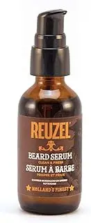 Reuzel Clean and Fresh Beard Serum - Light, Citrus Mint Scent - Formulated for Your Beard and Skin - Won't Clog Pores - Natural Non-Greasy Finish - Soften with Weightless Feel - Vegan Formula - 60 ml