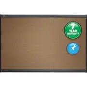 Quartet B243G Prestige Bulletin Board, Brown Graphite-Blend Surface, 36 x 24, Al