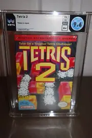 WATA 9.6 - A+ - SEALED - Tetris 2 - NES Nintendo Graded