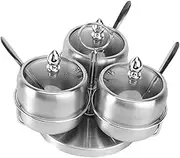 GRIRIW 1 Set Spice Jar Storage Box Spices Jars Seasoning Keeper Condiment Holder European Style Seasoning Rack Condiment Shelf Condiment Holding Rack Condiment Rack Stainless Steel Silver