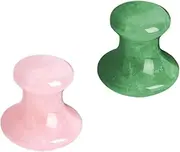 SAFIGLE 1set Crystal Massage Stones Facial Back Scraping Boards for Muscle Relaxation Circulation Portable Gua Tools for and Boost 2pcs