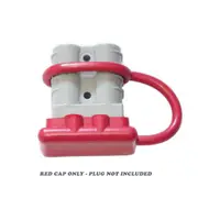 50 Amp Anderson Style Plug Grey+ 2 x Poles + Red Dust Cap