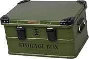 QSTDGVPW Camping Storage Box Storage Bin Trunk Organizer Container for Fishing Barbecue Grocery, M Green