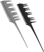 HONITANO Hair Dyeing Brush Color Comb Tool with Hook for Easy Application Black for Salon Use Quick to Clean Durable Design for Even Tint Distribution