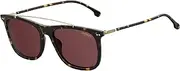 [Carrera] Men's CA150/S Rectangular Polarized Sunglasses, DKHAVANA, 55 mm