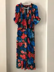 COOPER ST empire frill midi dress BNWT size 14