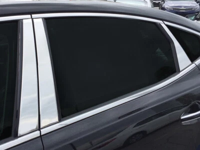 Stainless Chrome Pillar Posts 6PCS QAA Window Trim FOR Kia Cadenza 2017-2020 (for: Kia)