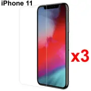 x3 Anti-scratch 4H PET film screen protector guard for Apple iphone 11 front