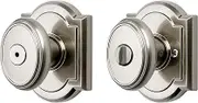 Baldwin 353CYK ARB 15 Carnaby Bed/Bath Knob, Satin Nickel