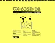 AKAI GX-635D GX-635DB Stereo Tape Deck OWNER'S MANUAL