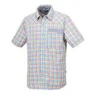 在飛比找PChome商店街優惠-過季款出清FIT維特 男格子布抗UV 短袖襯衫 HS1203