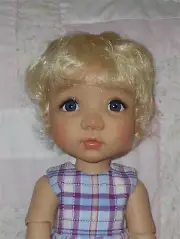 WEE 3 DIANNE Doll Wig SZ 10-11.5 PALE BLD Unisex Short Hair Body & Bangs (A) NWT