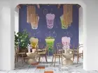 3D Bubble Tea Shop Background Wallpaper Wall Murals Removable Wallpaper 45