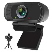 Full HD 1080P Webcam with Privacy Shutter and Tripod, Pro Streaming Web Camera
