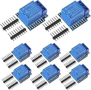 Alinan 8pcs 5V One Channel Relay Module Relay Switch 5V Mini Relay Shield for WeMos D1 Mini Also Compatible with WeMos D1