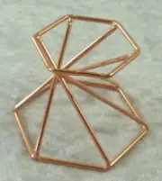 Rose Gold Wire Two Way Egg or Sphere Stand