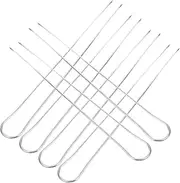 GETAJGHSD 6pcs Stainless Steel BBQ Skewers U Shaped Grill Forks for Chicken Wings and Reusable Barbecue Sticks for Family Gatherings and Grilling Variety