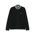 [Boss] Boss Striped-cuff Zip-up Sweatshirt S BLACK