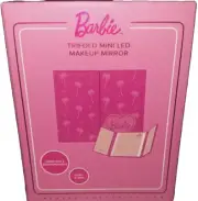 BarbiexImpressions Vanity Collaboration Trifold Mini LED Mirror w/Stand-NIB