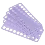 10pcs Plastic Floss Bobbins, Thread Cards Cross DIY Sewing Storage, Light Purple