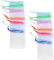 OHPHCALL Handmade Soap 30pcs Soap Pouch Comfortable Texture Easy Rope for Hanging Random