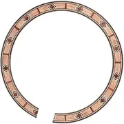 B-55 Acoustic Guitar Soundhole Rosette Inlay Decoration Parts Coffee