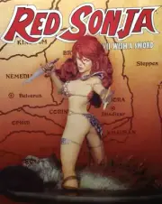Red Sonja 35th Anniversary Statue Dynamite Dynamic Forces #17/300 NEW! +comic