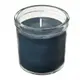 IKEA 香氛杯狀蠟燭, 香根草和天竺葵/黑-土耳其藍色, 40 時