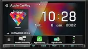 KENWOOD DMX8021DABS - 17.7 cm (7 Inch) Digital Media AV Receiver with Wireless CarPlay & Android Car (4 x 50 W, DAB+/FM, BT, 3X Pre-Out 4V, USB-C, iPod/iPhone Control)