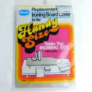 Magla Ironing Board Cover Table Top Handy Size, Teflon Coated 32" Drawcord NEW