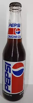 VINTAGE Full Pepsi-Cola 12oz. ACL Longneck Bottle, Richard Petty Commemorative.