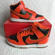 Nike Dunk High Retro Shoes Men’s SZ 7 Chenille Swoosh Orange DR8805-002