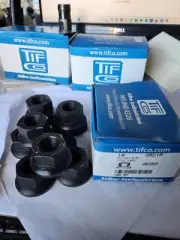 10 Two Piece Flanged M22x1.5 Wheel Nuts 33mm Hex