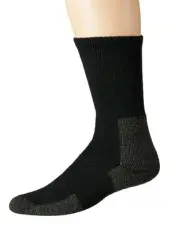 Thorlos L108410 Hiking Crew Single Pair Black Crew Cut Socks Unisex Size M