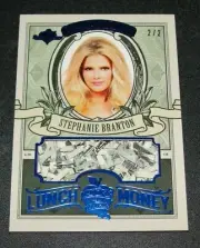 2018 Benchwarmer STEPHANIE BRANTON Hot For Teacher LUNCH MONEY Blue/2 PLAYBOY