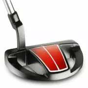 PERLA CUSTOM - RH Bionik 505 HS Putter Black Red Mallet Plumber Neck 34" w/FATSO
