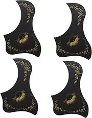 ULDIGI 4 Pcs Guitar Scratch Guard Pickguard for Guitar Self-adhesive Pickguard Pick Guard Anti-scratching Plate