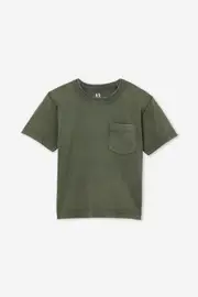 [Cotton On Kids] Cotton On Kids - The Essential Short Sleeve Tee - Swag green wash 8 SWAG GREEN WASH