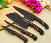 CHEF KNIFE SET CUSTOM HAND MADE J2 STEEL CHEF SET