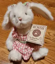 NEW RARE Boyds Bears Plush DIXIE LEE Fabric Easter Bunny Rabbit Hare 7”