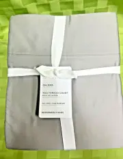 Pottery Barn 700-Thread-Count Sateen Sheet Set CAL King size Grey, NWT $299+